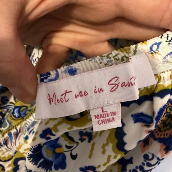 Meet Me In Santorini Boho Patchwork Paisley Open Back Maxi Dress NWT Large - Picture 9 of 10